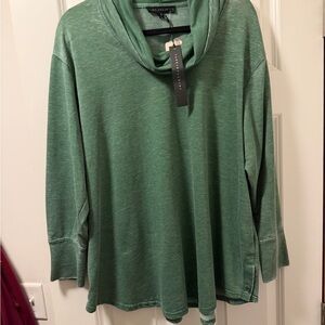 Green Cowl Neck Sweater